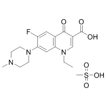 Pefloxacin mesylate(Pefloxacinium mesylate)图片