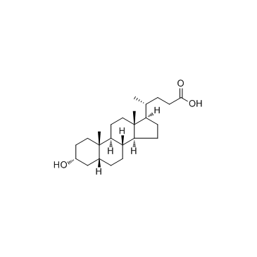 Lithocholic acid(3α-Hydroxy-5β-cholanic acid)图片