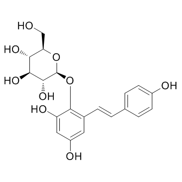 2,3,5,4'-Tetrahydroxystilbene 2-O-β-D-glucoside  [CAS 82373-94-2]图片
