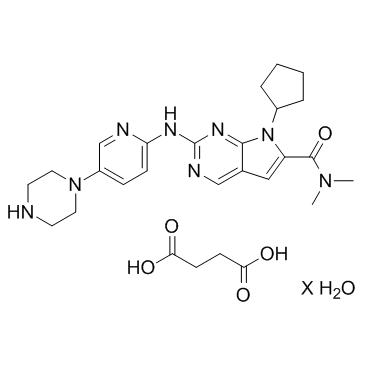 Ribociclib succinate hydrate(LEE011 succinate hydrate)图片