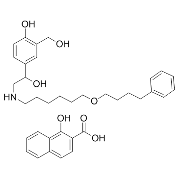 Salmeterol xinafoate(GR 33343X xinafoate)ͼƬ