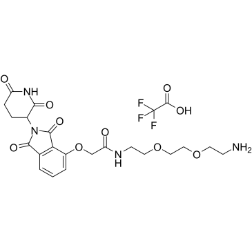 Thalidomide-O-amido-PEG2-C2-NH2(TFA)图片
