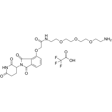 Thalidomide-O-amido-PEG3-C2-NH2(TFA)图片