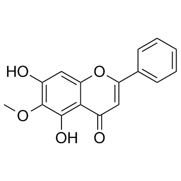 Oroxylin A(Baicalein 6-methyl ether6-Methoxybaicalein)图片