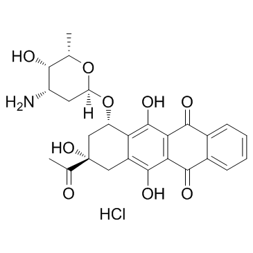 Idarubicin hydrochloride(4-Demethoxydaunorubicin hydrochloride)图片