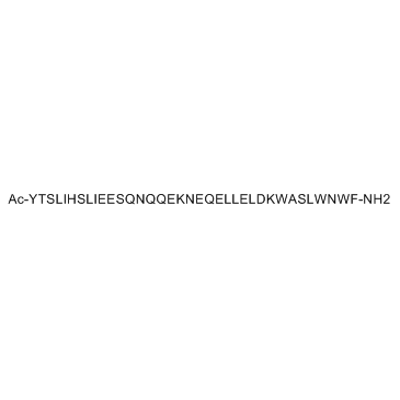 Enfuvirtide(Ac-YTSLIHSLIEESQNQQEKNEQELLELDKWASLWNWF-NH2)图片