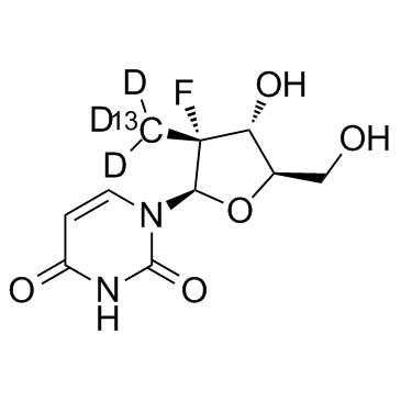 PSI-6206 13CD3(RO-2433 13CD3GS-331007 13CD3Sofosbuvir metabolite GS-331007 13CD3)[CAS1256490-42-2]图片