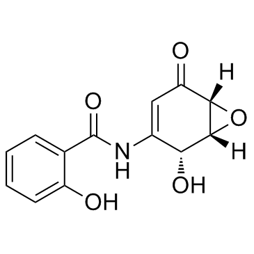 (+)-DHMEQ((1R,2R,6R)-Dehydroxymethylepoxyquinomicin(1R,2R,6R)-DHMEQ)图片