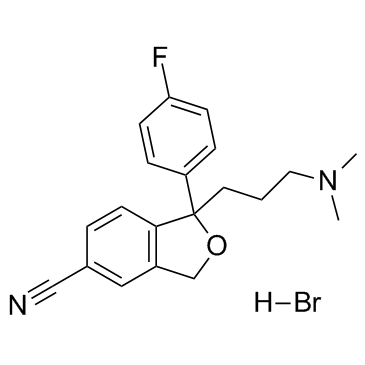 Citalopram hydrobromide((±)-Citalopram hydrobromide Lu 10-171)图片