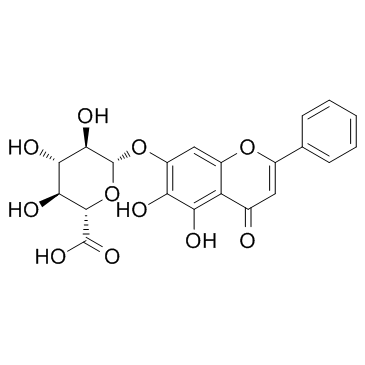 Baicalin(Baicalein 7-O-β-D-glucuronide)图片