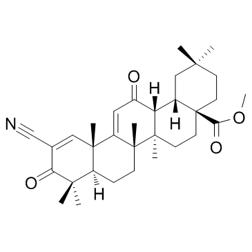 Bardoxolone methyl(RTA 402 NSC 713200 CDDO Methyl ester)图片