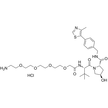 (S,R,S)-AHPC-PEG4-NH2 hydrochloride(VH032-PEG4-NH2 hydrochloride)图片