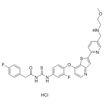 Glesatinib hydrochloride(MGCD265 hydrochloride)图片