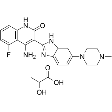 Dovitinib lactate(CHIR-258 lactateTKI-258 lactate)图片