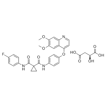 Cabozantinib S-malate(XL184 S-malate BMS-907351 S-malate) [CAS 1140909-48-3]图片
