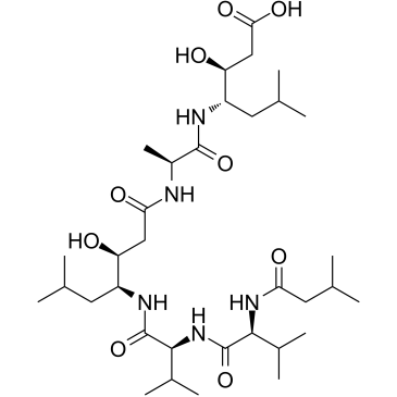 Pepstatin(Pepstatin AIsovaleryl-Val-Val-Sta-Ala-Sta-OH)图片