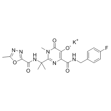 Raltegravir potassium salt(MK 0518 potassium salt)图片