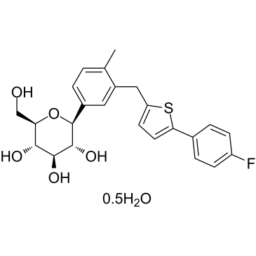 Canagliflozin hemihydrate(JNJ28431754 hemihydrateTA-7284 hemihydrate)图片
