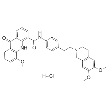 Elacridar Hydrochloride(GF120918A)图片