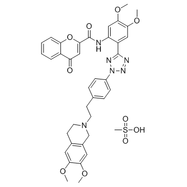 Encequidar mesylate(HM30181 mesylateHM30181A mesylate)图片