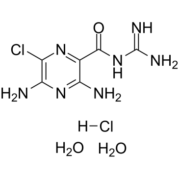 Amiloride hydrochloride dihydrate(MK-870 hydrochloride dihydrate)图片