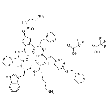 Pasireotide ditrifluoroacetate(SOM230 ditrifluoroacetate Pasireotide TFA)图片