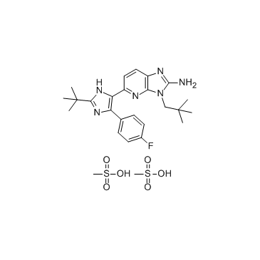 Ralimetinib dimesylate(LY2228820 dimesylate)图片