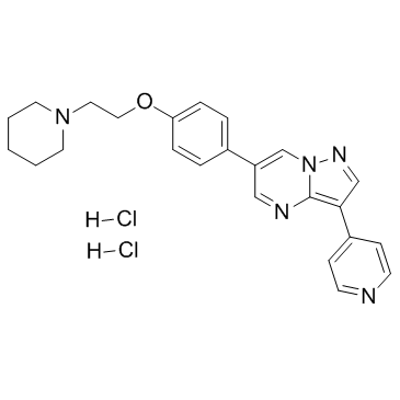 Dorsomorphin dihydrochloride(BML-275 dihydrochlorideCompound C dihydrochloride)ͼƬ