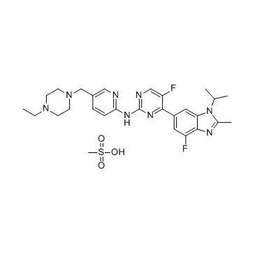 Abemaciclib methanesulfonate(LY2835219 methanesulfonate)图片
