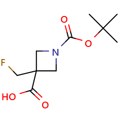 1-[(Tert-Butoxy)carbonyl]-3-(fluoromethyl)azetidine-3-carboxylicacid图片