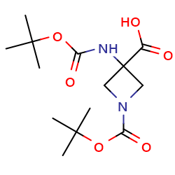 1-(Tert-Butoxycarbonyl)-3-((tert-butoxycarbonyl)amino)azetidine-3-carboxylicacid图片