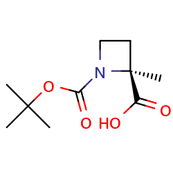 (2S)-1-[(Tert-Butoxy)carbonyl]-2-methylazetidine-2-carboxylicacid图片