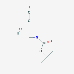 Tert-butyl3-ethynyl-3-hydroxyazetidine-1-carboxylate图片