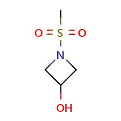 1-Methanesulfonylazetidin-3-OL图片
