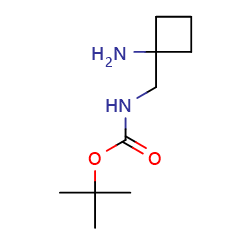 Tert-butyl((1-aminocyclobutyl)methyl)carbamate图片