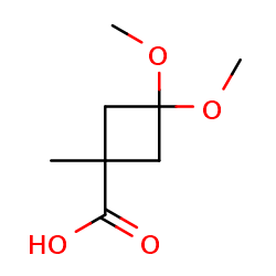 3,3-Dimethoxy-1-methylcyclobutanecarboxylicacid图片