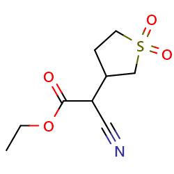 ethyl2-cyano-2-(1,1-dioxo-1λ?-thiolan-3-yl)acetate图片
