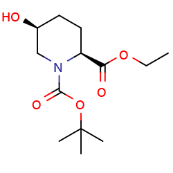 1-tert-butyl2-ethyl(2S,5S)-5-hydroxypiperidine-1,2-dicarboxylate图片