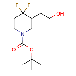 tert-butyl4,4-difluoro-3-(2-hydroxyethyl)piperidine-1-carboxylate图片