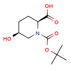(2S,5S)-1-[(tert-butoxy)carbonyl]-5-hydroxypiperidine-2-carboxylicacid图片