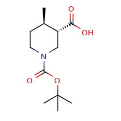trans-1-tert-butoxycarbonyl-4-methyl-piperidine-3-carboxylicacid图片