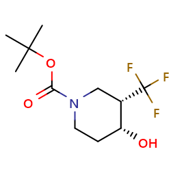 tert-butylcis-4-hydroxy-3-(trifluoromethyl)piperidine-1-carboxylate图片