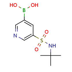 [5-(tert-butylsulfamoyl)pyridin-3-yl]boronicacid图片