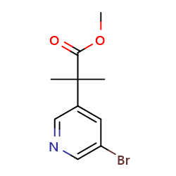methyl2-(5-bromopyridin-3-yl)-2-methylpropanoate图片
