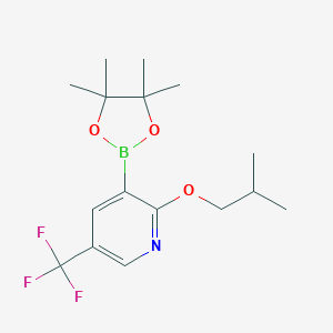 2-isobutoxy-3-(4,4,5,5-tetramethyl-1,3,2-dioxaborolan-2-yl)-5-(trifluoromethyl)pyridine图片