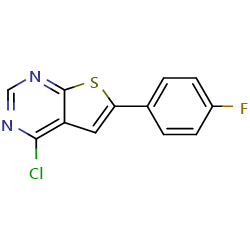 4-chloro-6-(4-fluorophenyl)thieno[2,3-d]pyrimidine图片