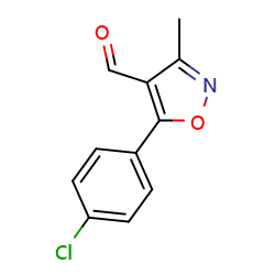 5-(4-chlorophenyl)-3-methyl-1,2-oxazole-4-carbaldehyde图片