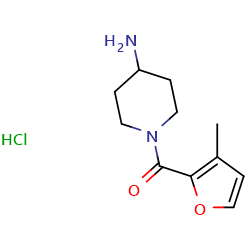 1-(3-methylfuran-2-carbonyl)piperidin-4-aminehydrochloride图片