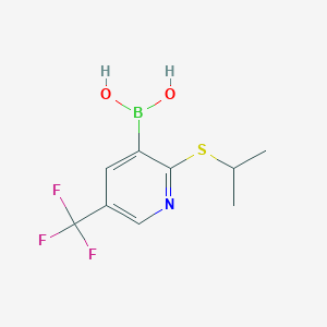 (2-(isopropylthio)-5-(trifluoromethyl)pyridin-3-yl)boronicacid图片