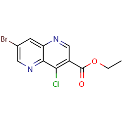 ethyl7-bromo-4-chloro-1,5-naphthyridine-3-carboxylate图片